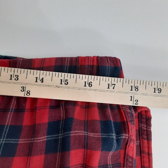 J Crew Flannel Pajamas Cotton Red Tartan Plaid Long Sleeve PJs Adult M Christmas - Picture 10 of 16